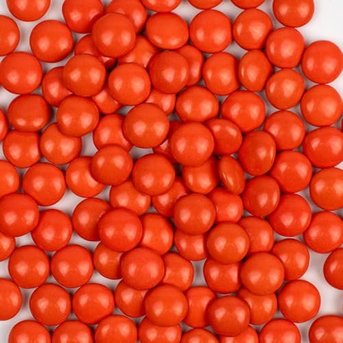 Orange Sixlets — Vibrant Candy-Coated Chocolate Balls