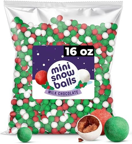 Christmas Sixlets – Festive Chocolate Candy in Red, Green & White
